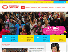 Tablet Screenshot of daughtersofdestiny-ng.org